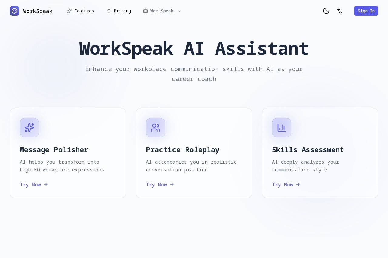 WorkSpeak AI