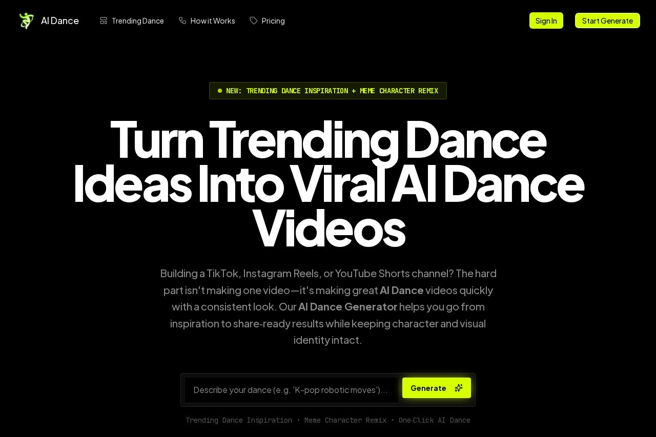 AI Dance Generator